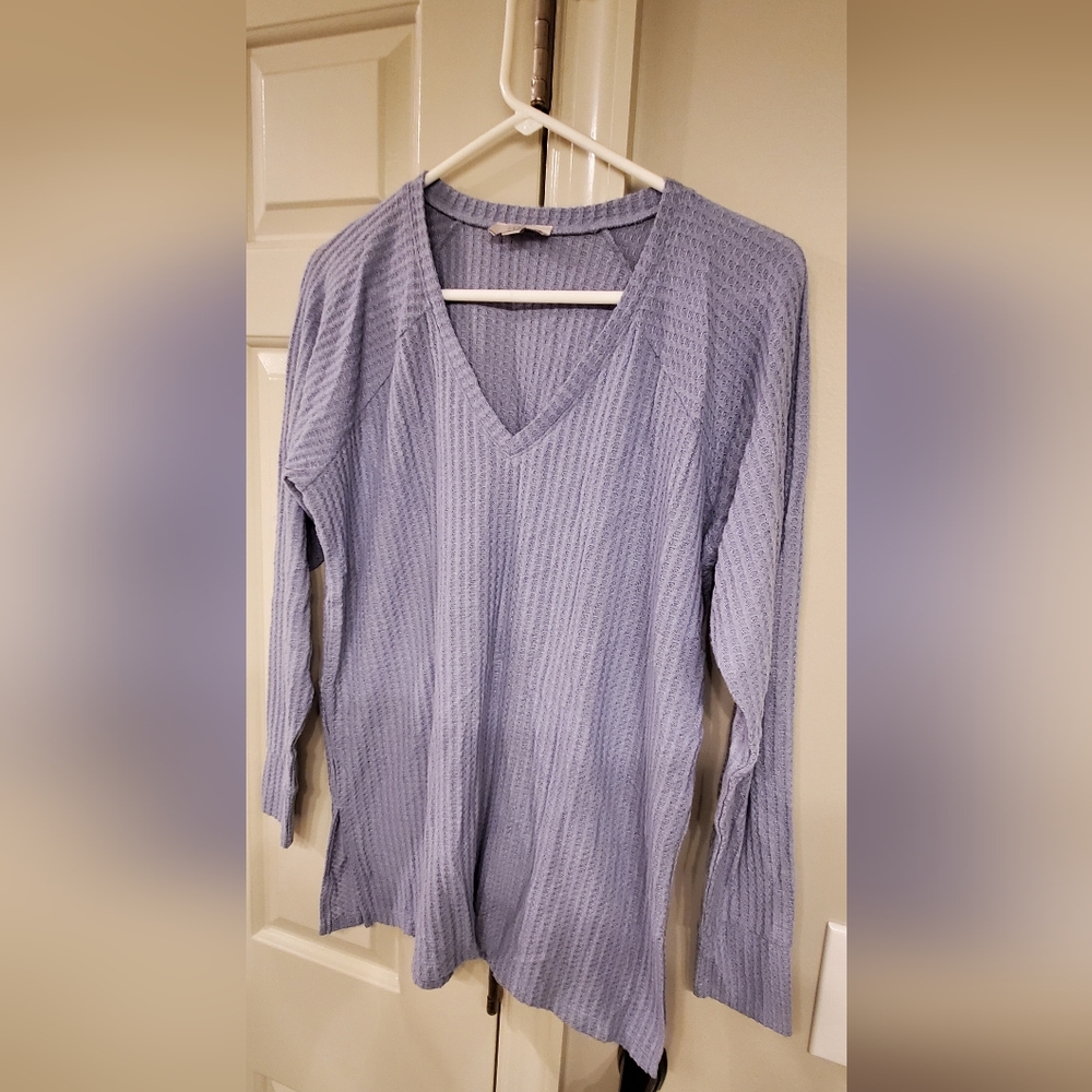 Loft waffle knit top